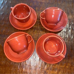Fiesta Paprika Cup & Saucer Sets